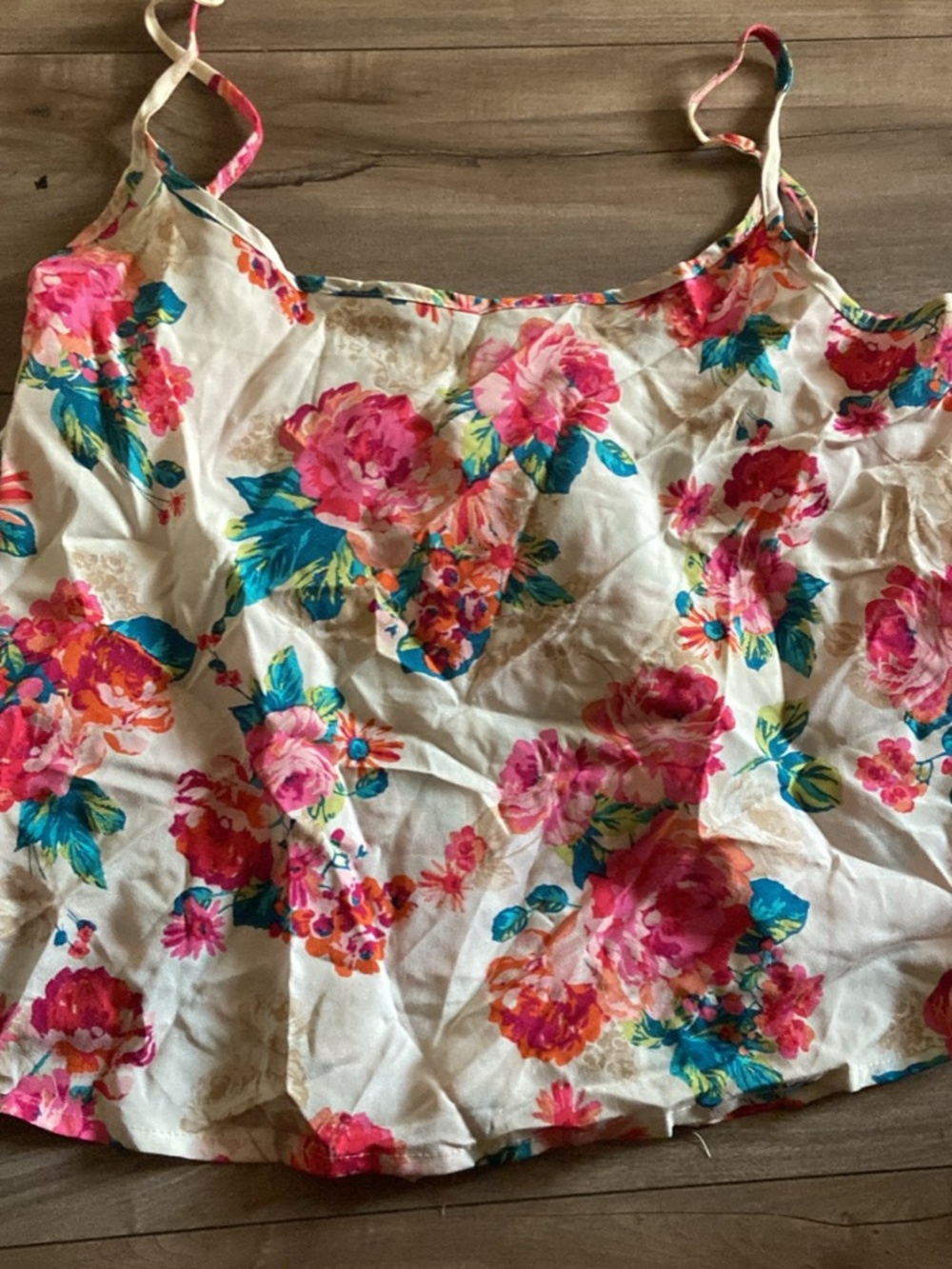 Floral Open Back Camisole Top